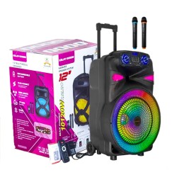 Ailiang Portable Wireless Karaoke Speaker KOLAV-XH1222 with Dual Mic Black Ailiang Portable Wireless Karaoke Speaker KOLAV-XH1222 with Dual Mic Black